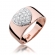 Pierścionek z różówego złota z brylantami 0.26ct BD352/R