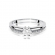 Pierścionek zaręczynowy z białego złota z brylantami 0.40ct BD355/W
