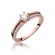 Pierścionek z różowego złota z brylantami 0.40ct BD355/R