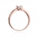 Pierścionek różowy złota z brylantem 0.08ct BD360/W
