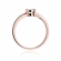 Pierścionek z różowego złota z brylantem 0.08ct BD361/R