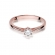 Pierścionek z różowego złota z brylantem 0.15ct BD365/R