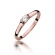 Pierścionek z różowego złota z brylantem 0.15ct BD369/R