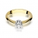 Złoty pierścionek zaręczynowy z brylantem 0.23ct BD36/23