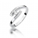Pierścionek zaręczynowy z białego złota z brylantami 0.19ct BD372/W