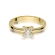 Złoty pierścionek zaręczynowy z brylantami 0.19ct BD376