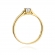 Złoty pierścionek zaręczynowy z brylantem 0.18ct BD381