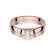 Pierścionek z różowego złota z brylantem 0.18ct BD381/R