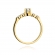 Złoty pierścionek zaręczynowy z brylantami 0.35ct BD384
