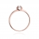 Pierścionek z różowego złota z brylantem 0.09ct BD386/R
