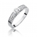Pierścionek zaręczynowy z białego złota z brylantami 0.35ct BD389/W