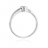 Pierścionek zaręczynowy z białego złota z brylantami 0.35ct BD389/W