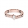 Pierścionek z różowego złota z brylantem 0.09ct BD395/R