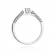 Pierścionek zaręczynowy z białego złota z brylantami 0.28ct BD396/W