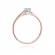 Pierścionek z różowego złota z brylantami 0.21ct BD399/R