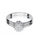 Pierścionek z różowego złota z brylantami 0.10ct BD401/R