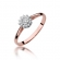 Pierścionek z różowego złota z brylantami 0.10ct BD401/R