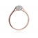 Pierścionek z różowego złota z brylantami 0.10ct BD401/R