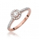 Pierścionek z różowego złota z brylantami 0.28ct BD406/R