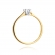 Złoty pierścionek zaręczynowy z brylantem 0.09ct BD407