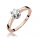 Pierścionek z różowego złota z brylantem 0.25ct BD408/R