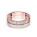 Pierścionek z różowego złota z brylantami 0.18ct BD410/R