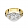 Złoty pierścionek zaręczynowy z brylantami 0.19ct BD413