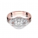 Pierścionek z różowego złota z brylantami 0.19ct BD413/R
