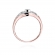 Pierścionek z różowego złota z brylantami 0.19ct BD413/R