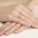 Pierścionek z różowego złota z brylantami 0.19ct BD413/R