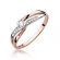 Pierścionek z różowego złota z brylantami 0.13ct BD415/R