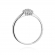 Pierścionek zaręczynowy z białego złota z brylantami 0.11ct BD419/W