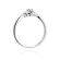 Pierścionek zaręczynowy z białego złota z brylantami 0.12ct BD420/W