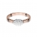 Pierścionek z różowego złota z brylantami 0.11ct BD427/R