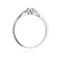 Pierścionek zaręczynowy z białego złota z brylantami 0.13ct BD428/W