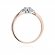 Pierścionek z różowego złota z brylantami 0.13ct BD428/R