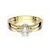 Złoty pierścionek zaręczynowy z brylantem 0.20ct BD429