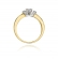 Złoty pierścionek zaręczynowy z brylantami 0.33ct BD43
