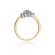 Złoty pierścionek zaręczynowy z brylantami 0.40ct BD4/40