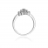 Pierścionek zaręczynowy z białego złota z brylantami 0.40ct BD4/40/W