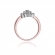 Pierścionek z różowego złota z brylantami 0.40ct BD4/40/R