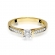 Złoty pierścionek zaręczynowy z brylantami 0.36ct BD52