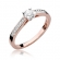 Pierścionek z różówego złota z brylantami 0.36ct BD52/R
