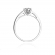 Pierścionek zaręczynowy z białego złota z brylantami 0.12ct BD55/W