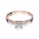 Pierścionek z różowego złota z brylantami 0.12ct BD55/R
