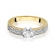 Złoty pierścionek zaręczynowy z brylantami 0.48ct BD59