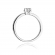 Pierścionek zaręczynowy z białego złota z brylantami 0.48ct BD59/W