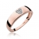 Pierścionek z różowego złota z brylantami 0.03ct BD64/R