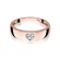 Pierścionek z różowego złota z brylantami 0.03ct BD64/R