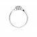 Pierścionek zaręczynowy z białego złota z brylantami 0.22ct BD72/W